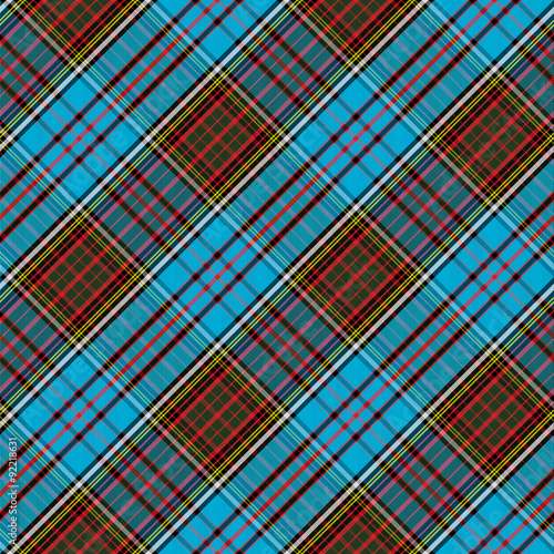 Tartan Clan Anderson diagonal seamless pattern