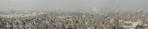 Veduta panoramica della città del Cairo in Egitto 