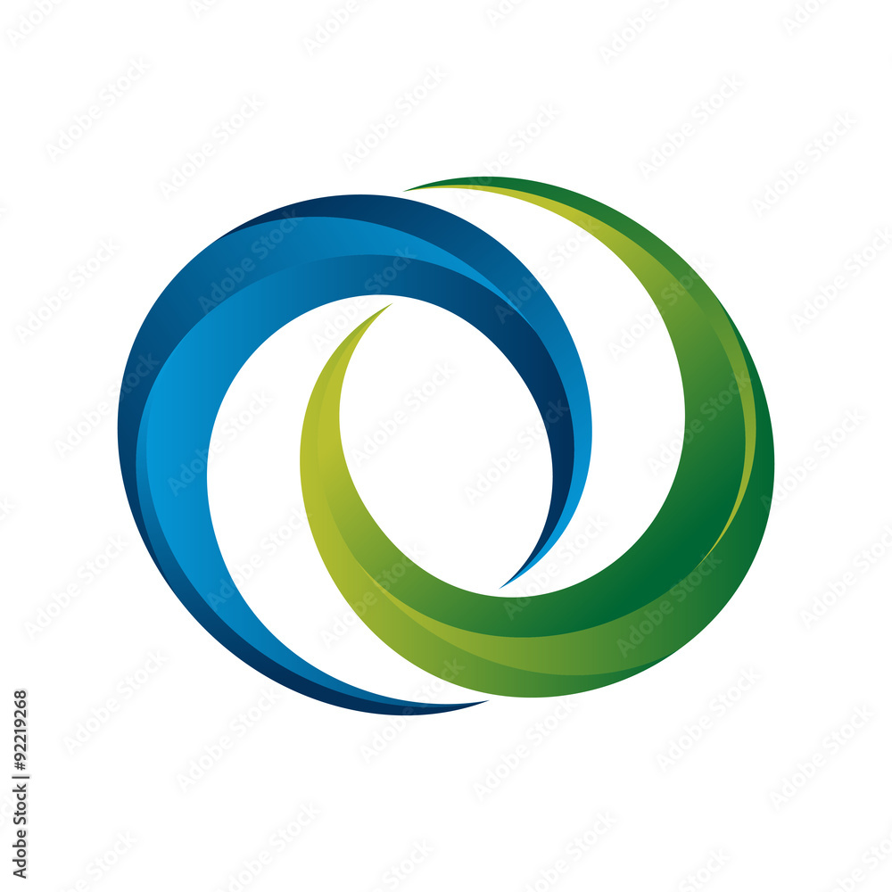 3D Chain Infinity Logo Icon