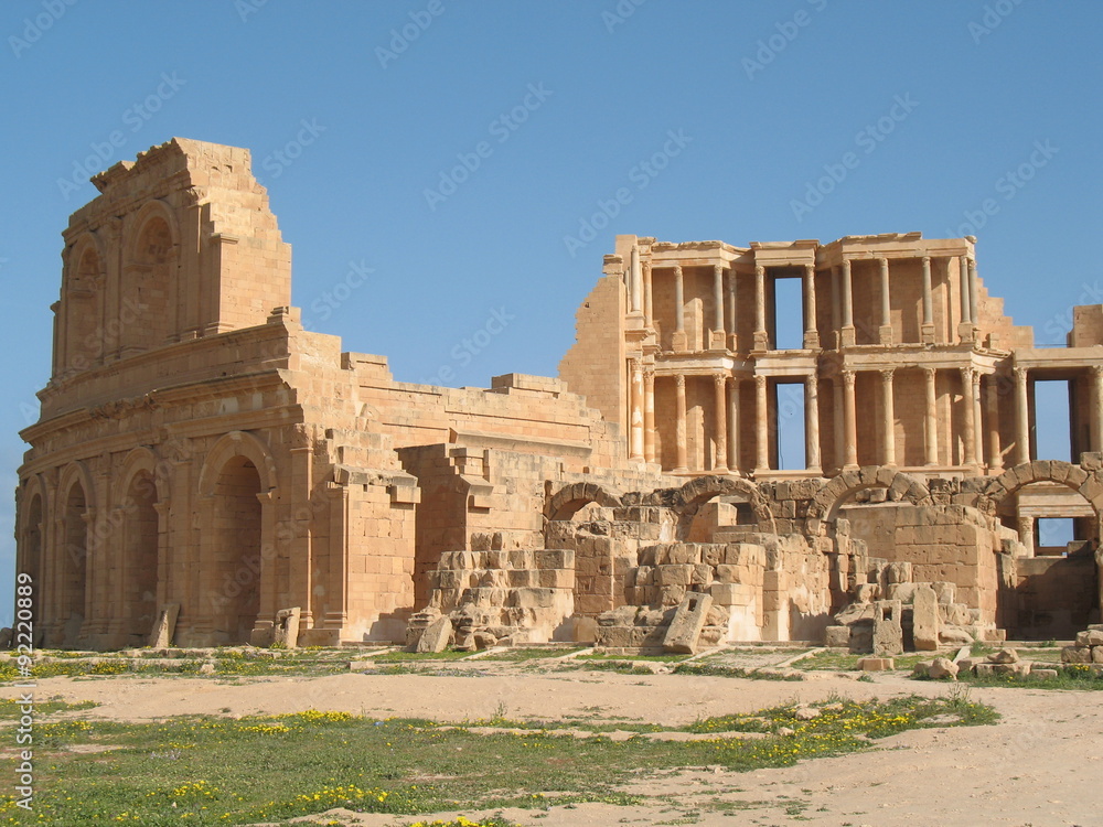 Libye, théâtre antique de Sabratha
