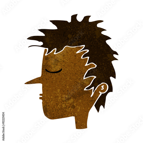 cartoon male face