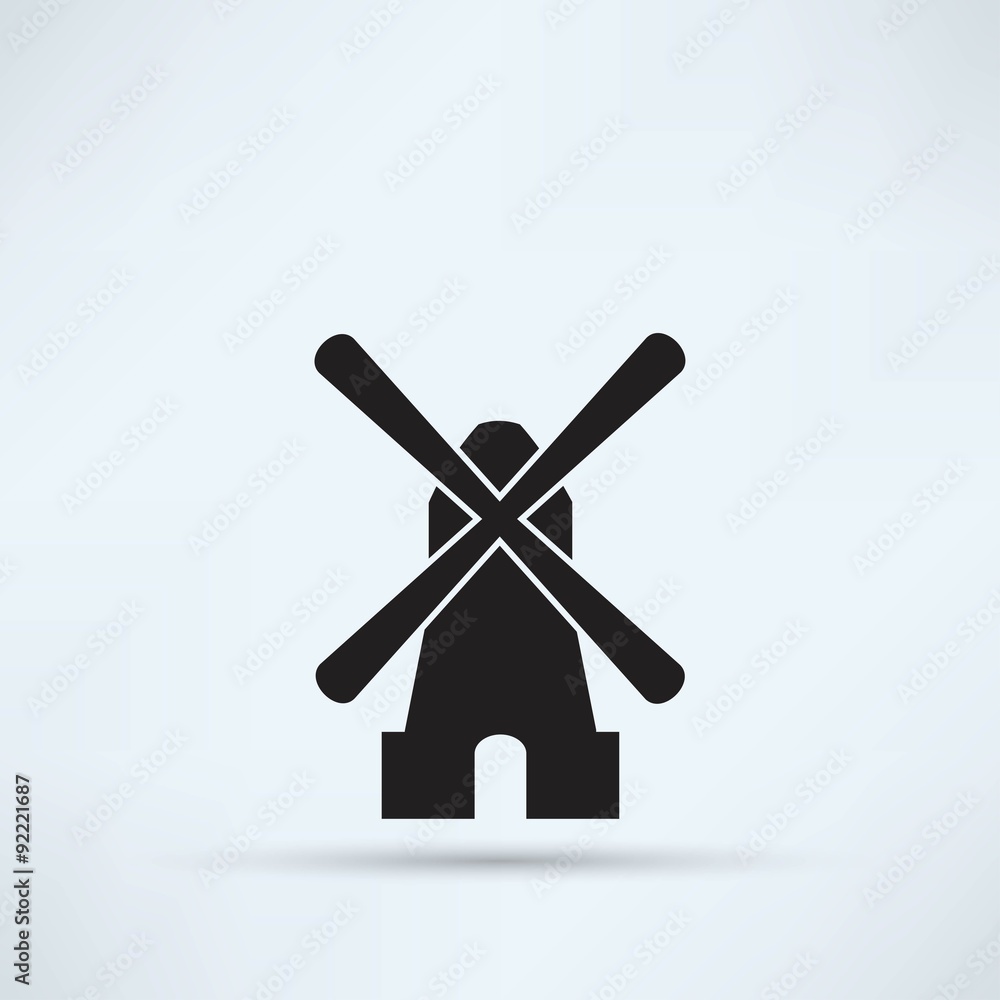 Obraz premium Mill icon