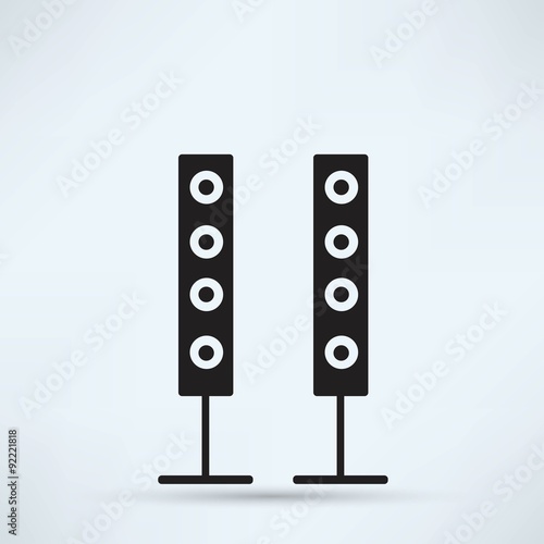 modern black icon subwoofer