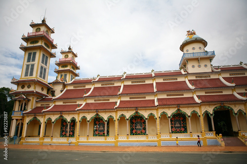 Cao Dai temple in Tai Ninh (Vietnam)