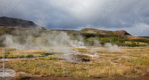 Hot springs at Geysir, Iceland