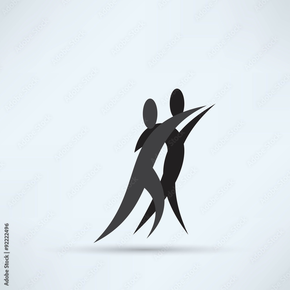 Fototapeta premium dance icon