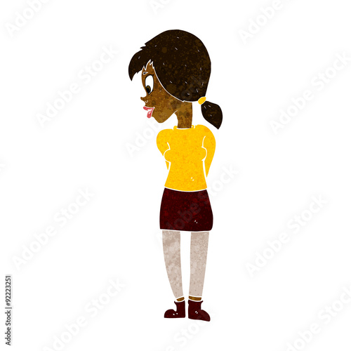 cartoon pretty girl