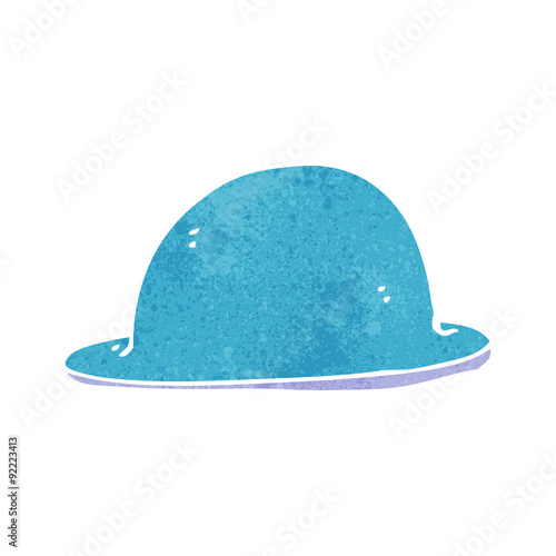 cartoon red bowler hat
