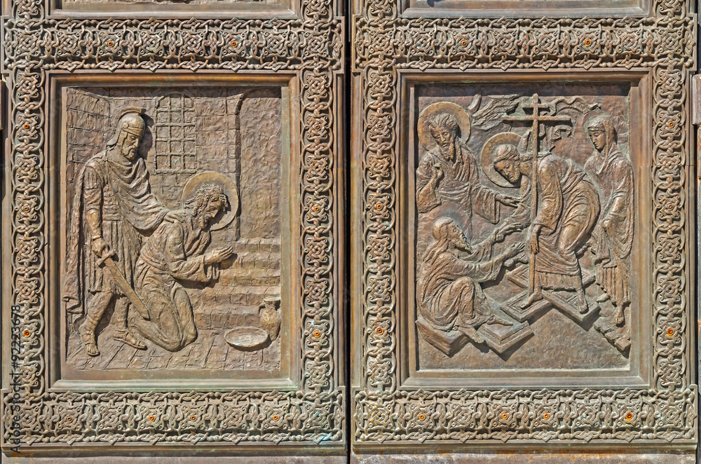 Bas-relief religious