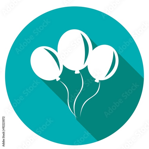 balloon icon a long shadow