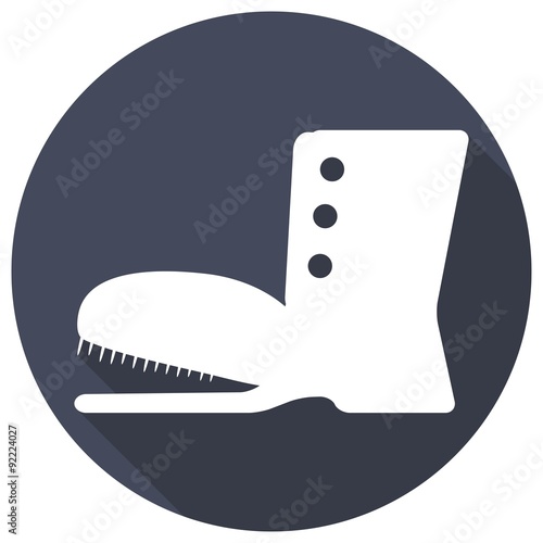 boots icon with a long shadow