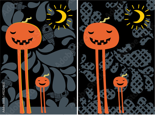 Halloween pumpkins.