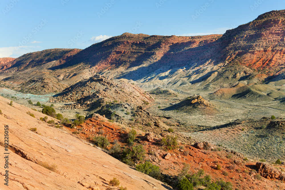 Valley near to delicate Arch, USA during summer