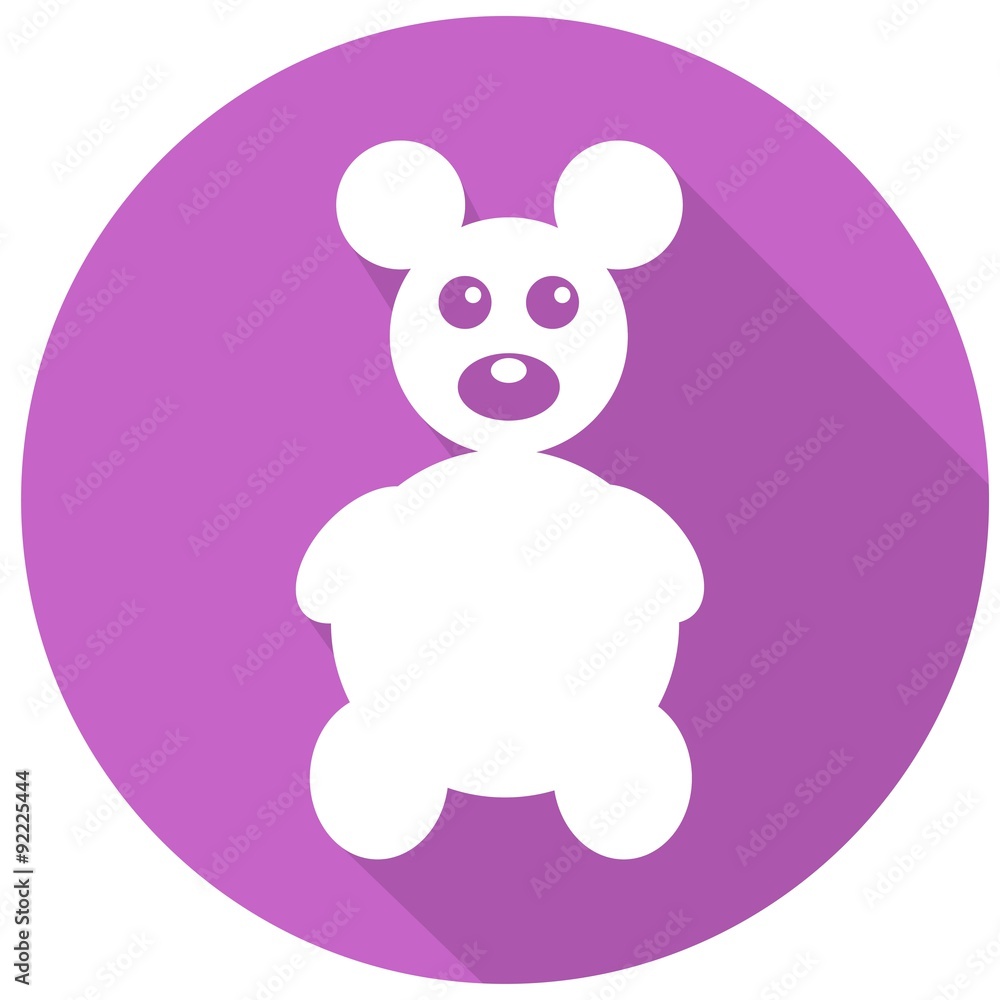 Icon Mouse with a long shadow Icon Mouse with a long shadow