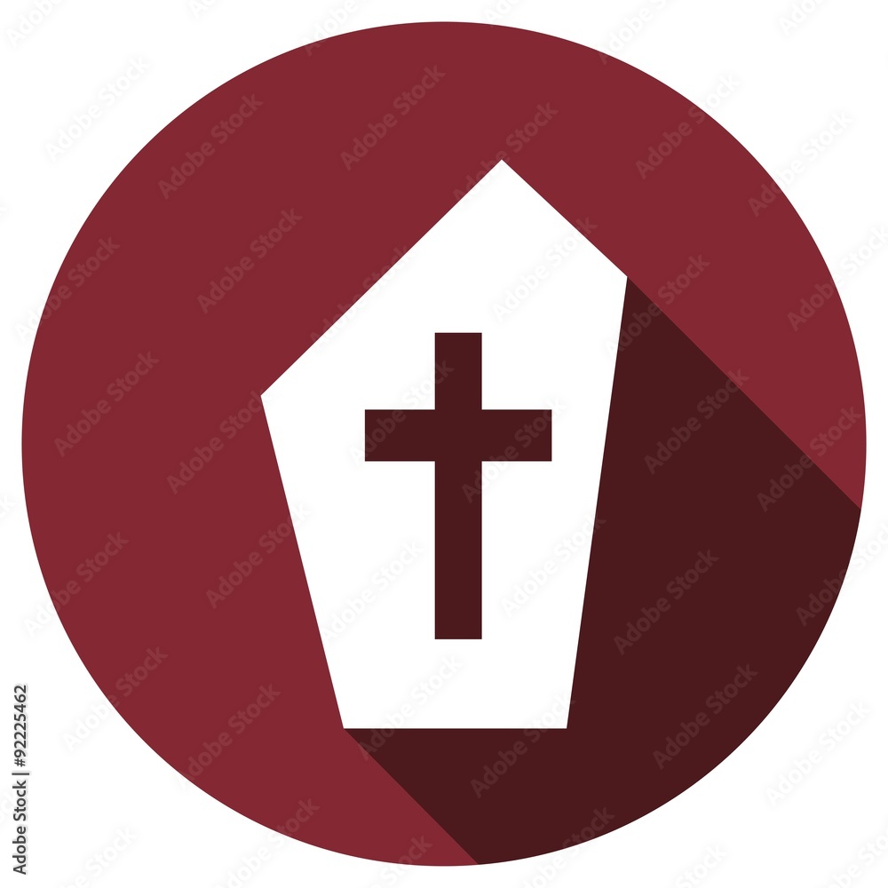 Obraz premium grave icon with a long shadow