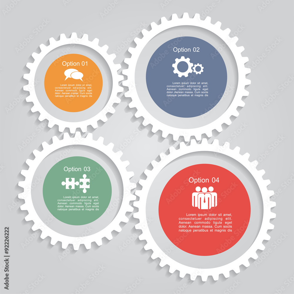 Infographic report template layout. Vector illustration.