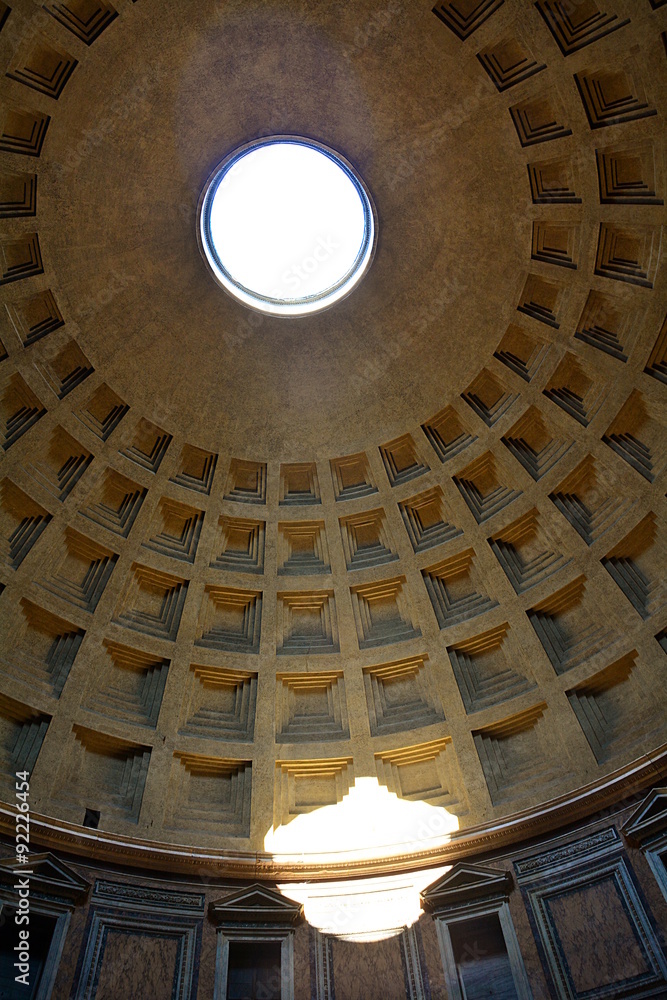 Rome, the pantheon; a christian church and a roman temple