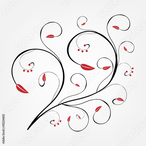 Delicate background of whorls. Decorative elements can be used independently. Vector illustration.
