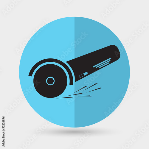 Simple icon angle grinder