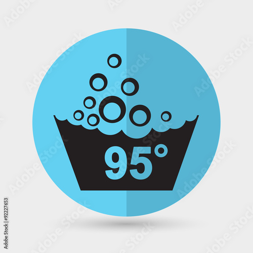 Set of washing symbols icon
