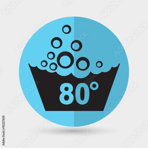 Set of washing symbols icon