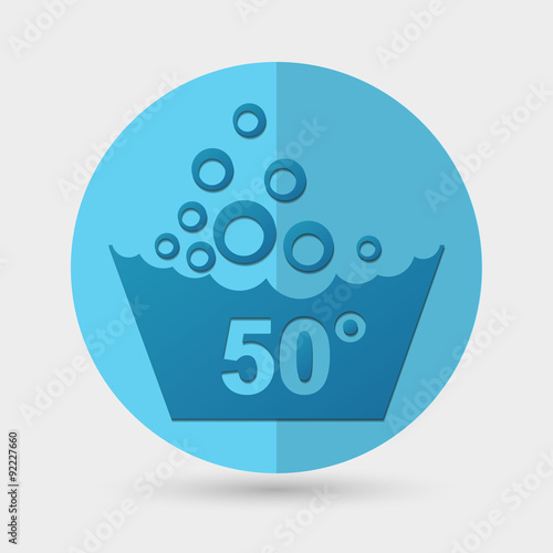 Set of washing symbols icon