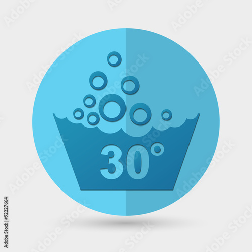 Set of washing symbols icon