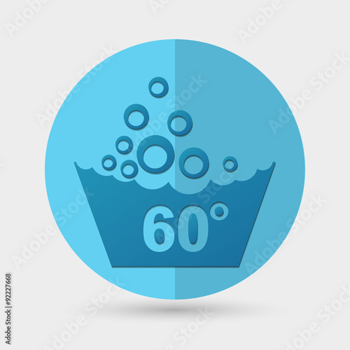 Set of washing symbols icon