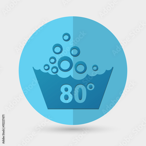 Set of washing symbols icon