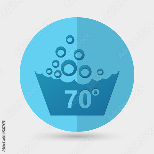 Set of washing symbols icon