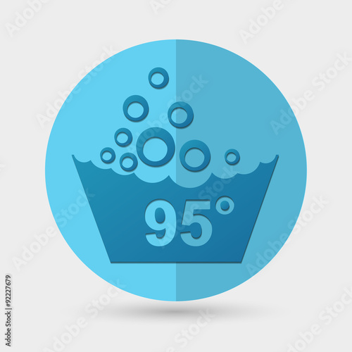 Set of washing symbols icon