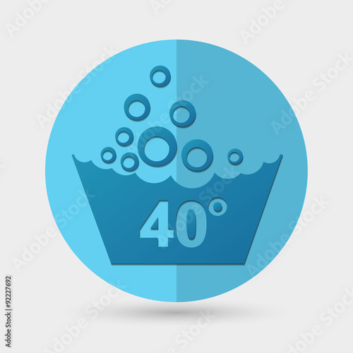 Set of washing symbols icon