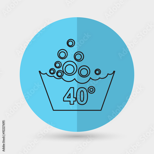 Set of washing symbols icon