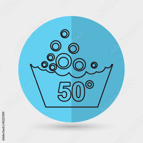 Set of washing symbols icon