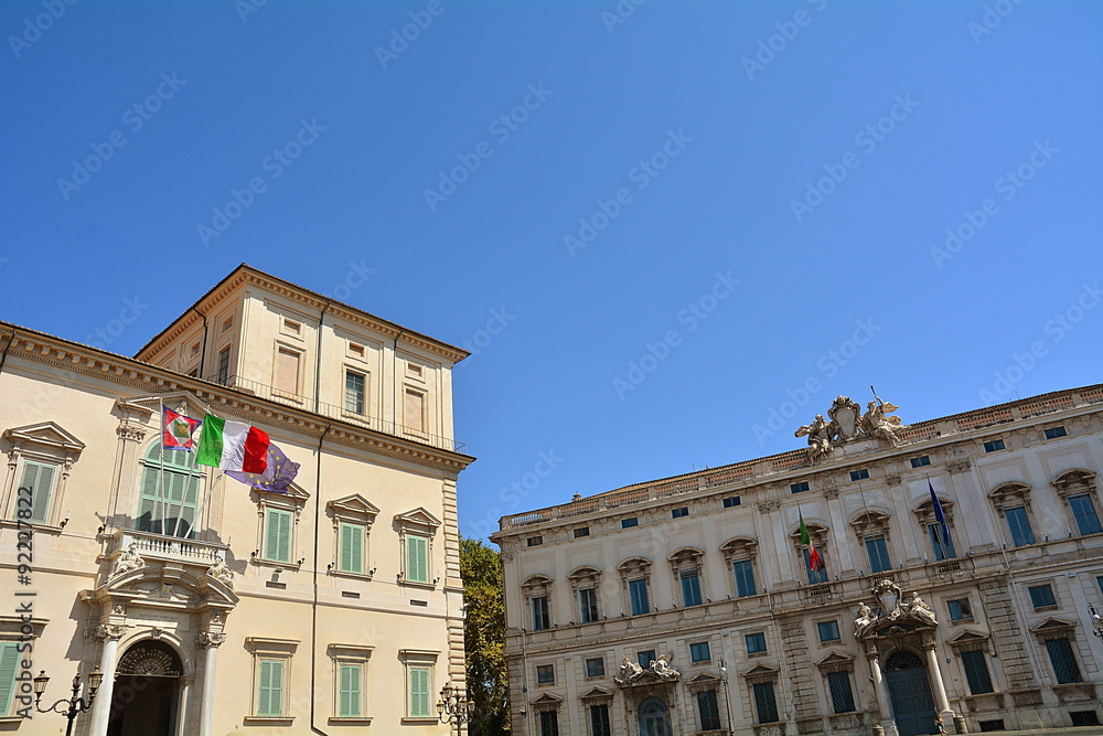 Rome, the residence and the palace of President in Italy