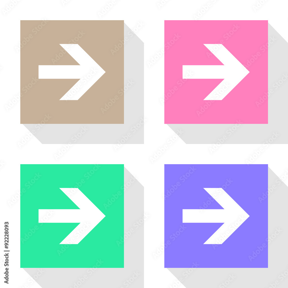 Arrow right icons set great for any use. Vector EPS10. Arrow right icons set great for any use. Vector EPS10.