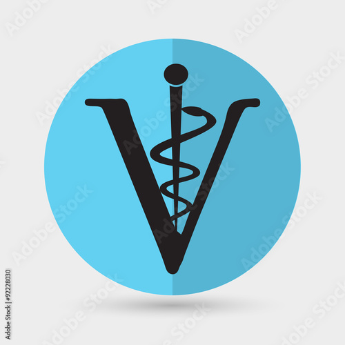 Veterinary sign cat and dog symbol