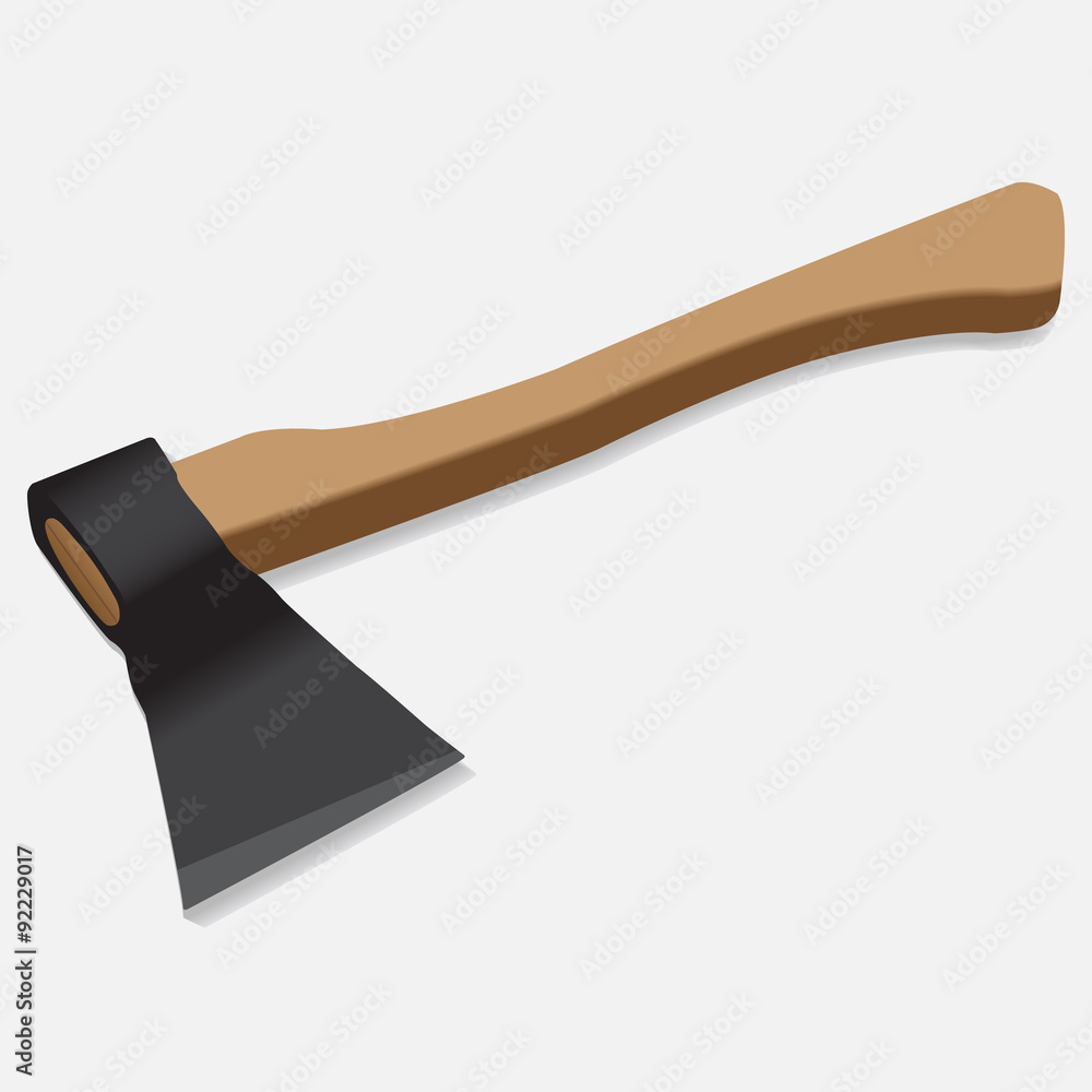 the image of an ax on a white background