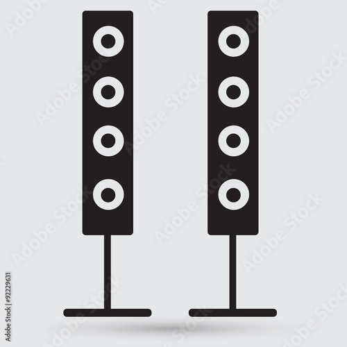 modern black icon subwoofer
