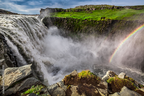Spectacular Dettifoss waterfall in Iceland photo