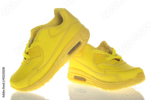 Beautiful Yellow Shoes. Isolated