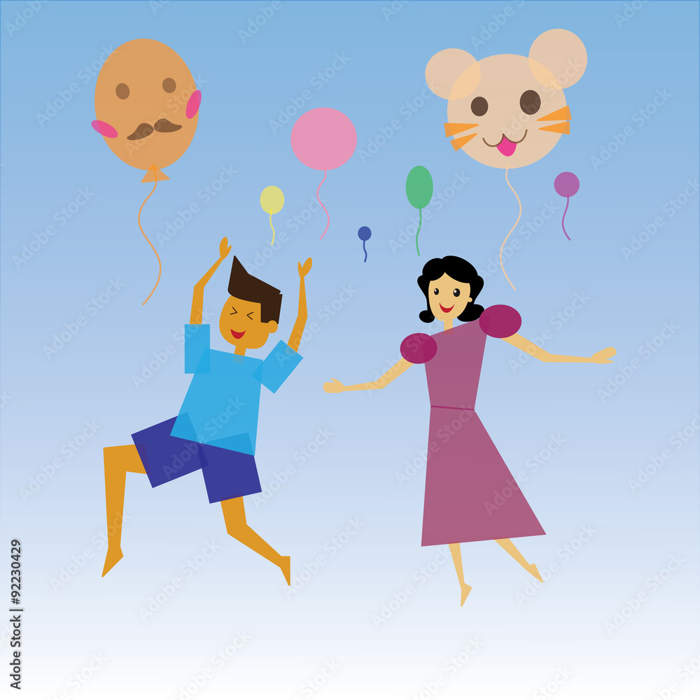 art human with balloons art human with balloons