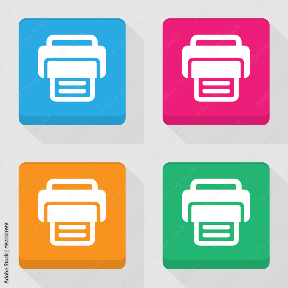Printer icons set great for any use. Vector EPS10. Printer icons set great for any use. Vector EPS10.