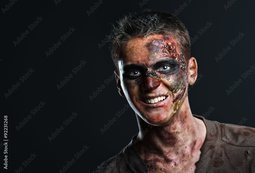 Fototapeta premium The zombie is monster