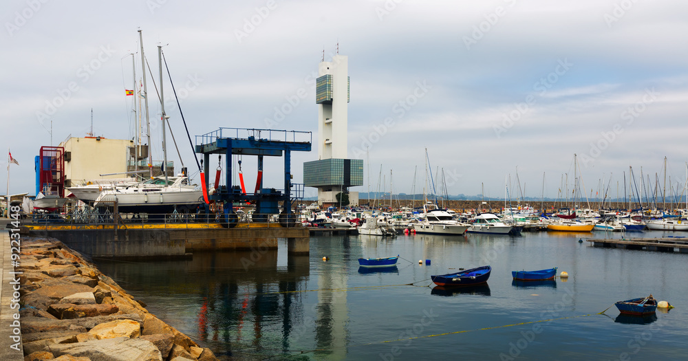 A Coruna and sea port