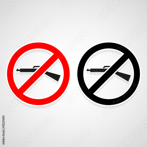Free Download No Gun icons set great for any use. Vector EPS10. - GFXLoad