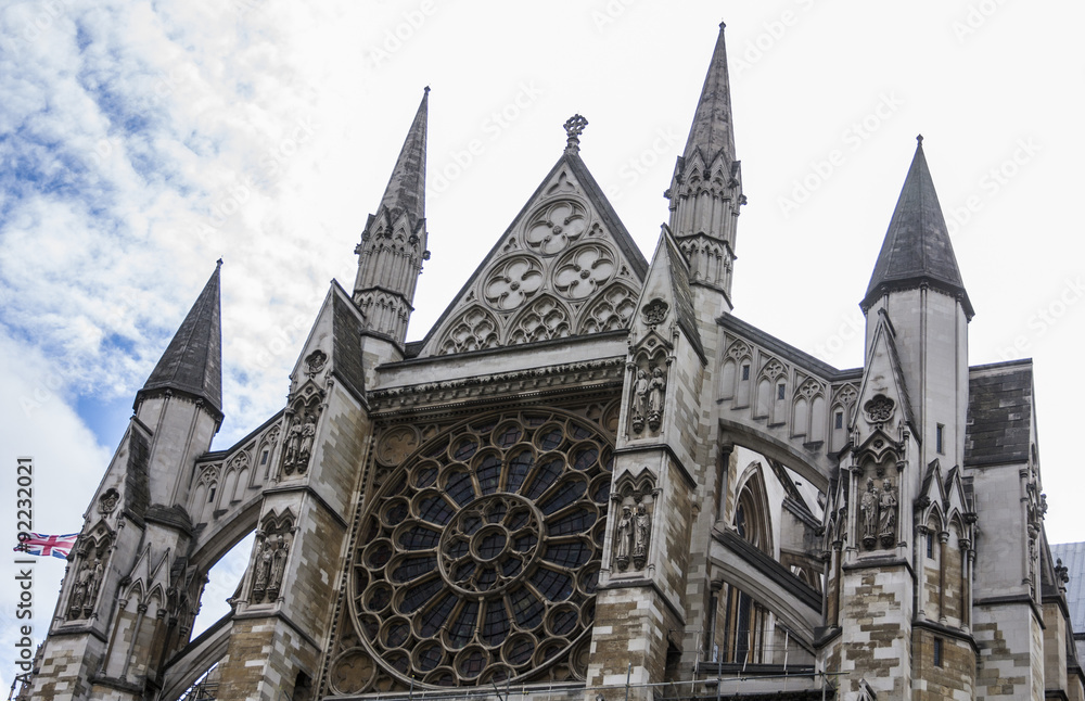 Fototapeta premium Westminster Abbey Glasfront