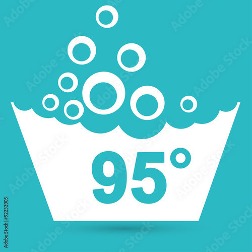 Set of washing symbols icon