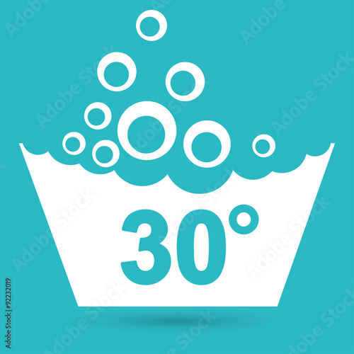 Set of washing symbols icon