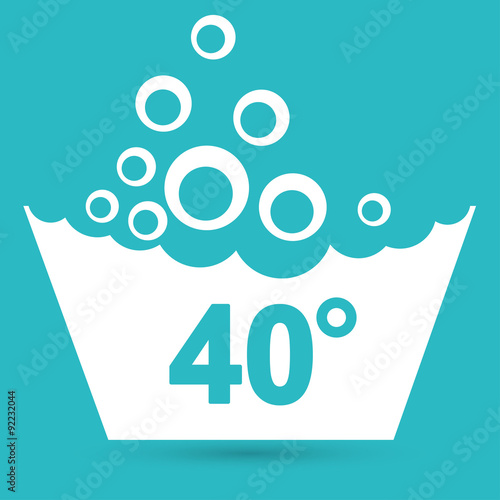 Set of washing symbols icon